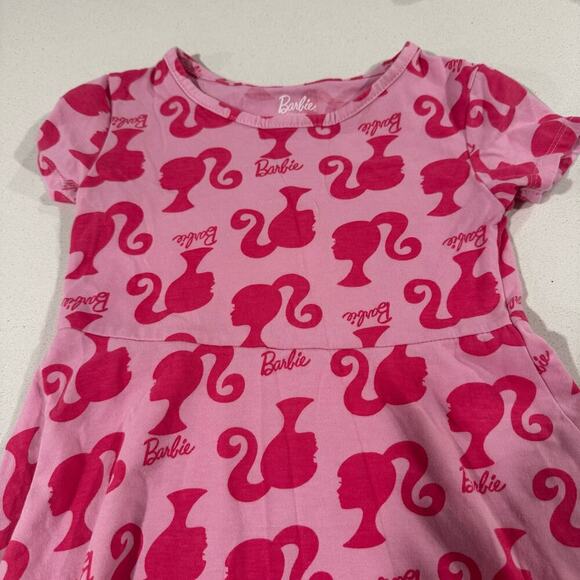 Barbie Toddler Girl 5T Pink Classic Dress - Picture 2 of 5